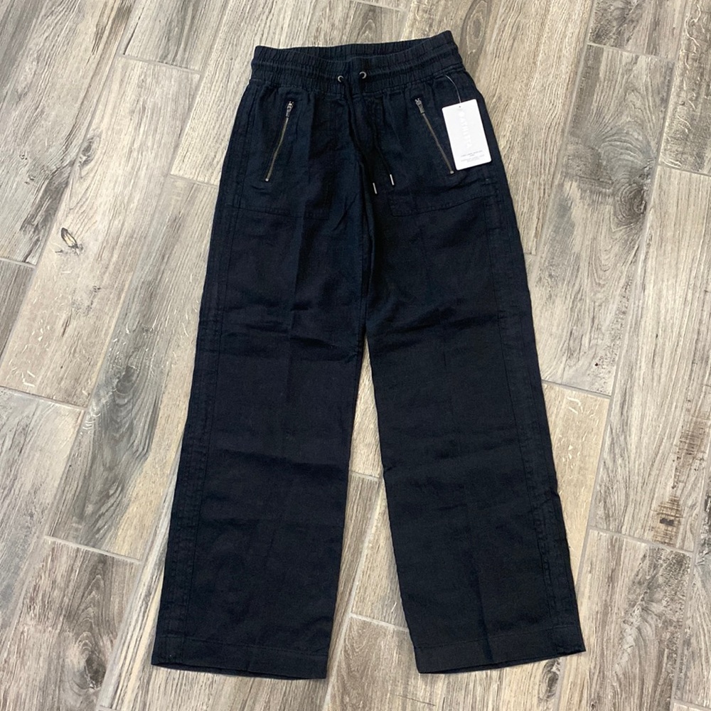 Athleta Cabo Linen Wide Leg Pant